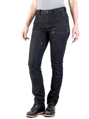 Dovetail Workwear Maven Slim Washed Black Denim Utility Work Pants 8